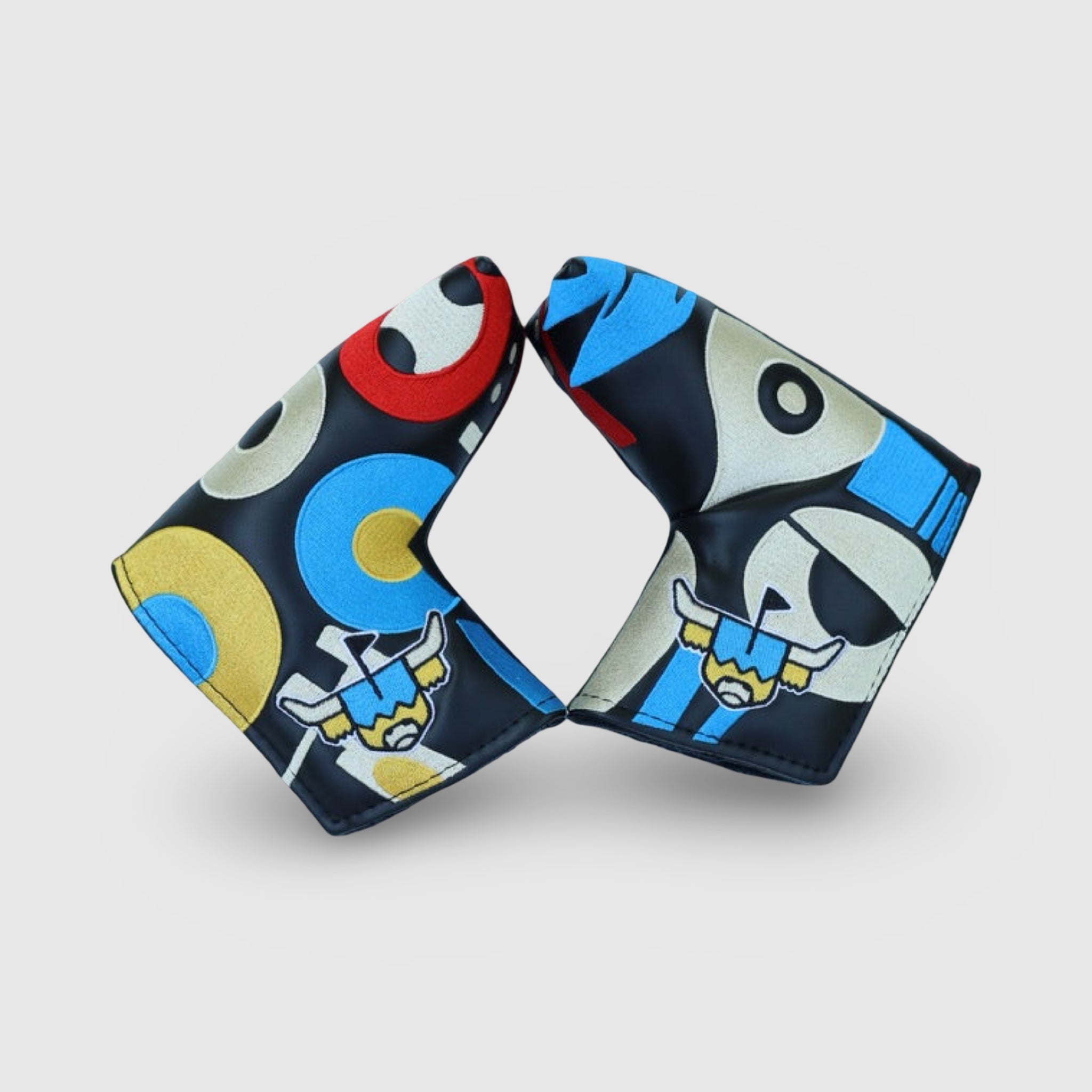 Both sides of blade golf putter headcover from Shape's Study collection