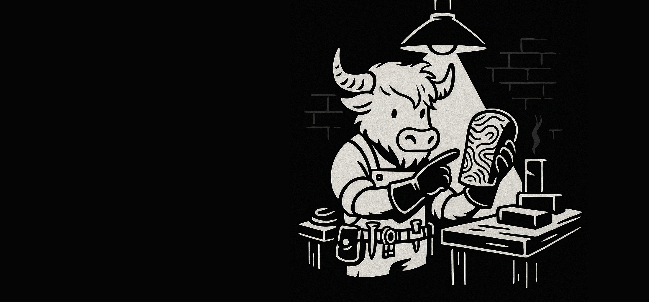 Looper character designing a custom golf headcover in the Caddy Collective Culture Collab Lab.