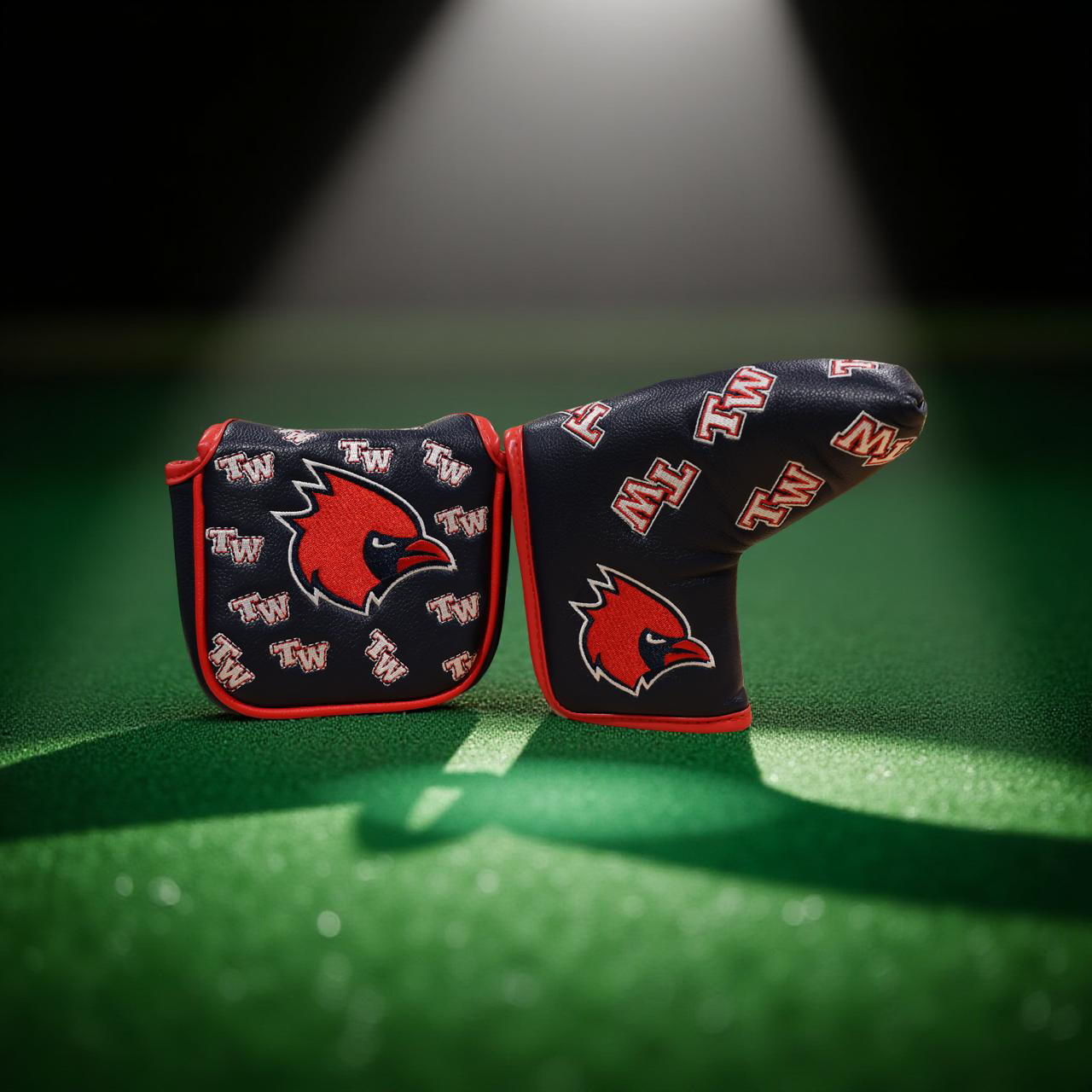 Worthington Thomas HS Cardinals custom golf headcovers by CCC.
