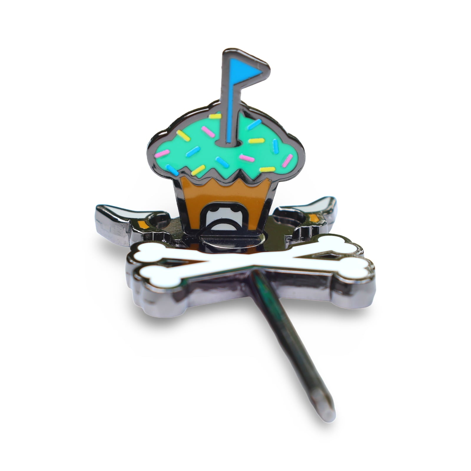 Close-up angled view of Frostbite divot tool showing enamel detail