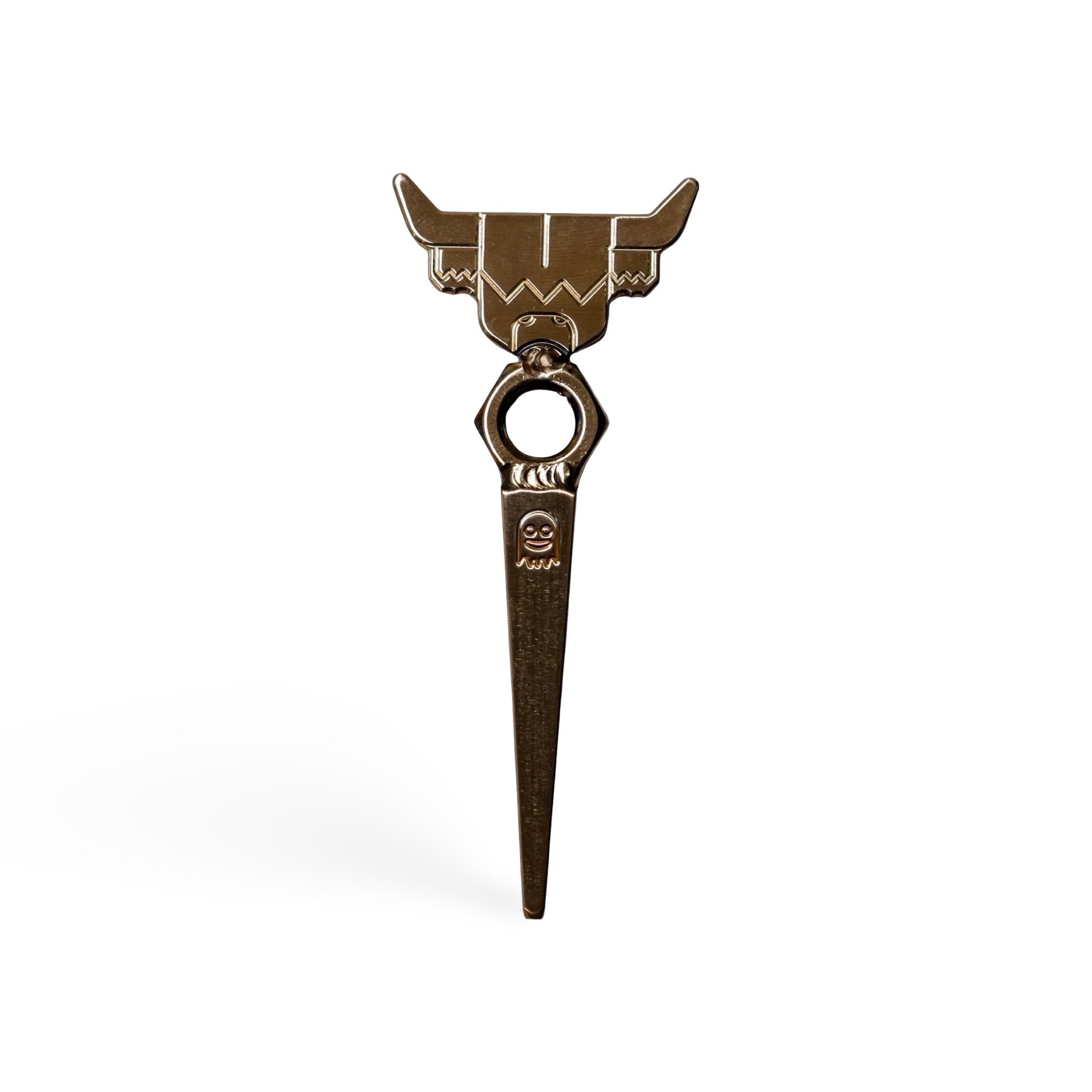 The Forge CMD x CCC divot tool with forged metal finish and Looper-inspired silhouette
