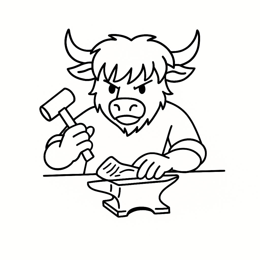 Looper crafting golf gear by hand, representing Caddy Collective Culture’s top-tier craftsmanship and design quality.