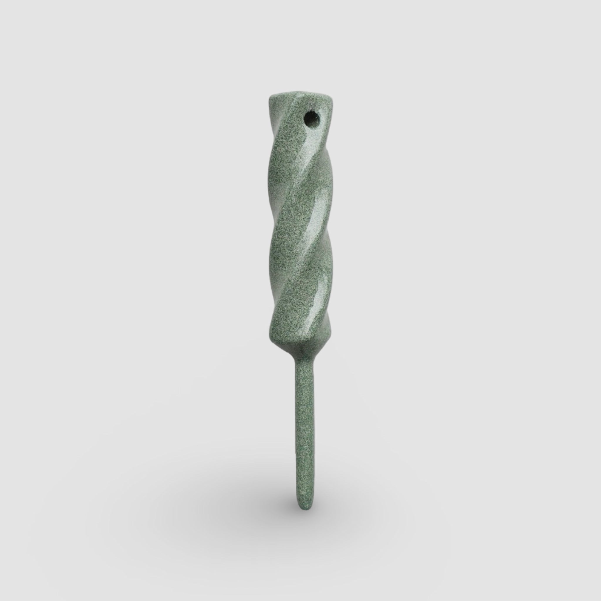 Dual-Twist divot tool in Ithaca Bronze with matte green speckled finish