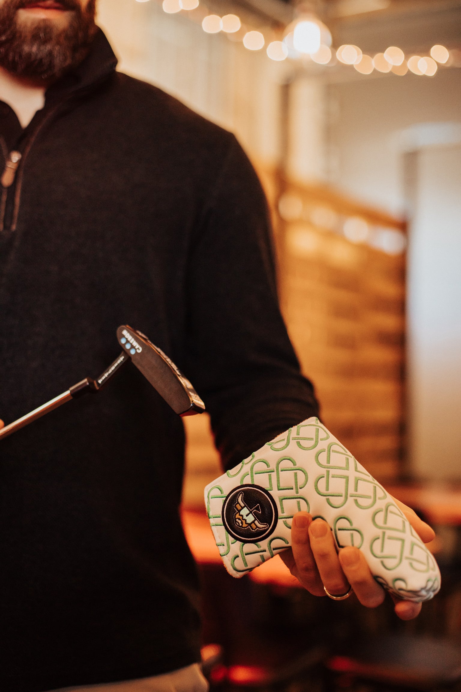 heart clover putter headcover