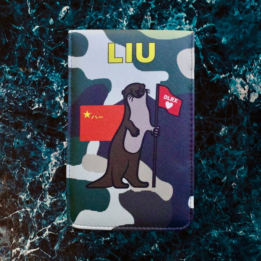 Custom golf scorecard holder designed for LPGA star Liu Ruixin by Caddy Collective Culture.