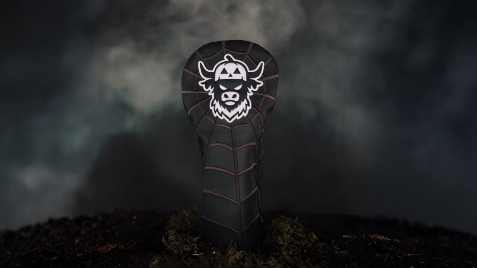 Looper After Dark Halloween golf collection by Caddy Collective Culture, featuring glow-in-the-dark driver headcover and collectible divot tools