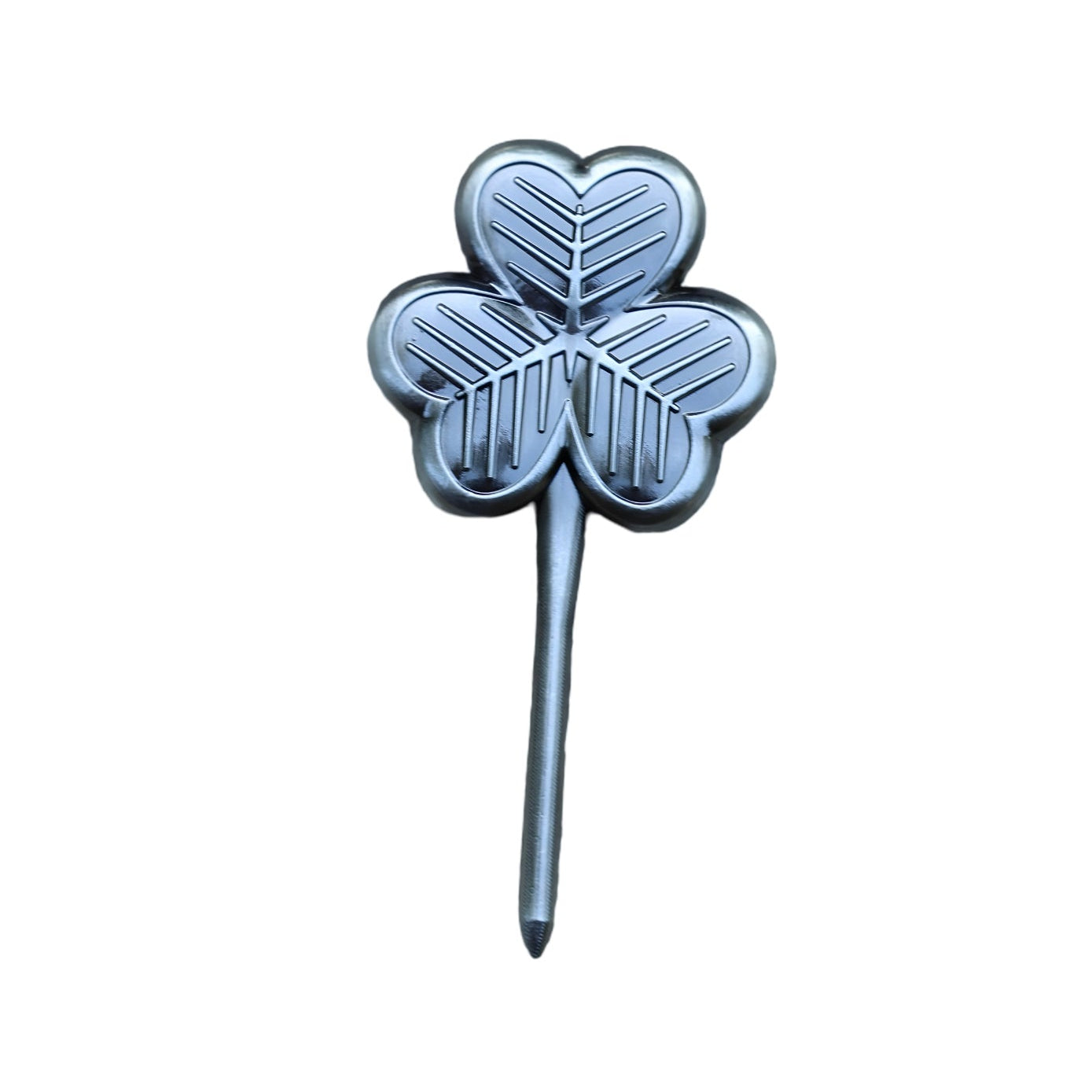 Caddy Collective Culture clover divot tool with polished finish on white background