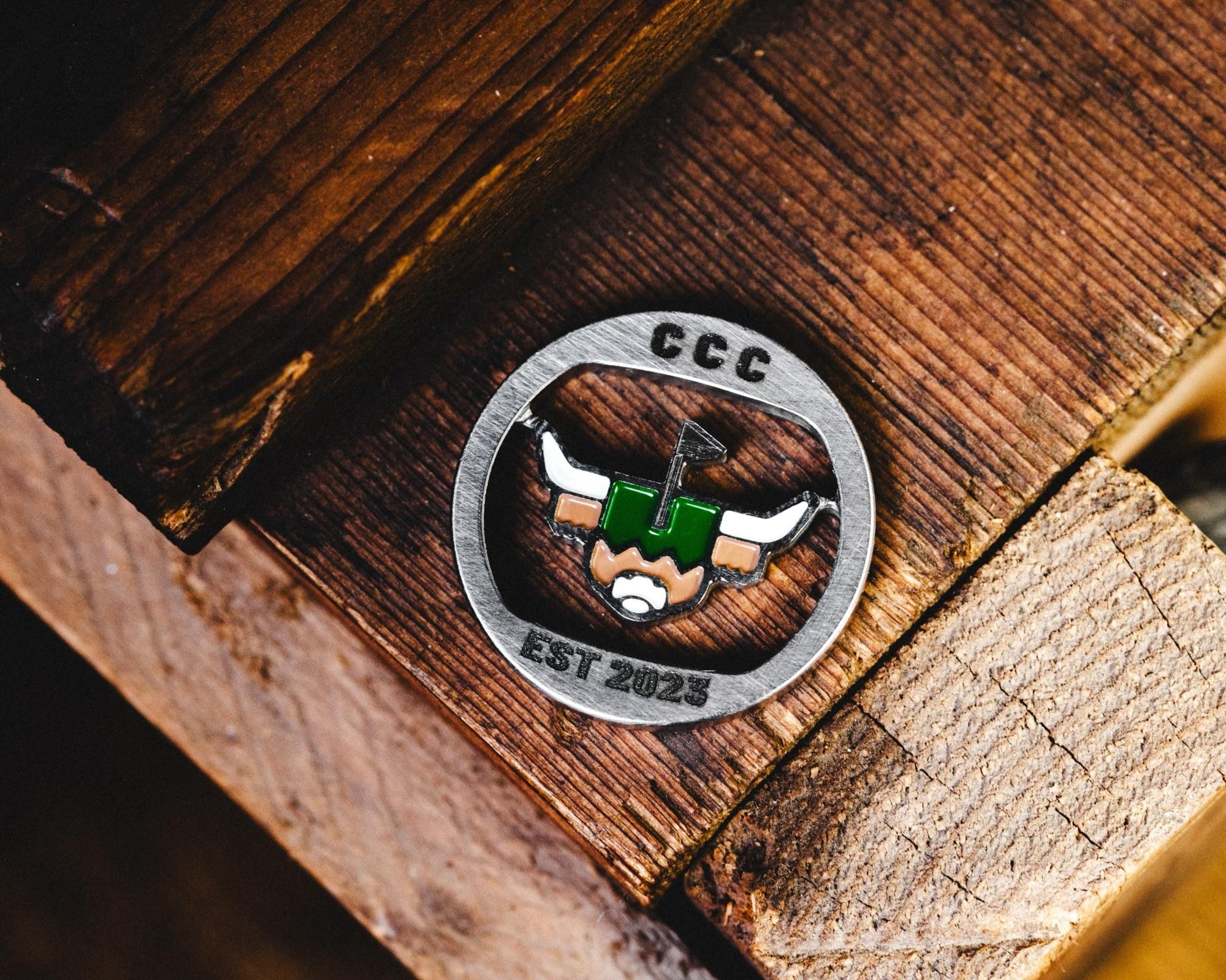  CNC Milled golf ball marker