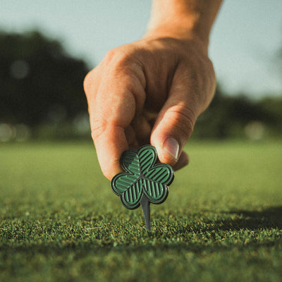  golf divot tool green divot fix shamrock 