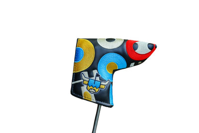  side facing of blade headcover for putter on putter