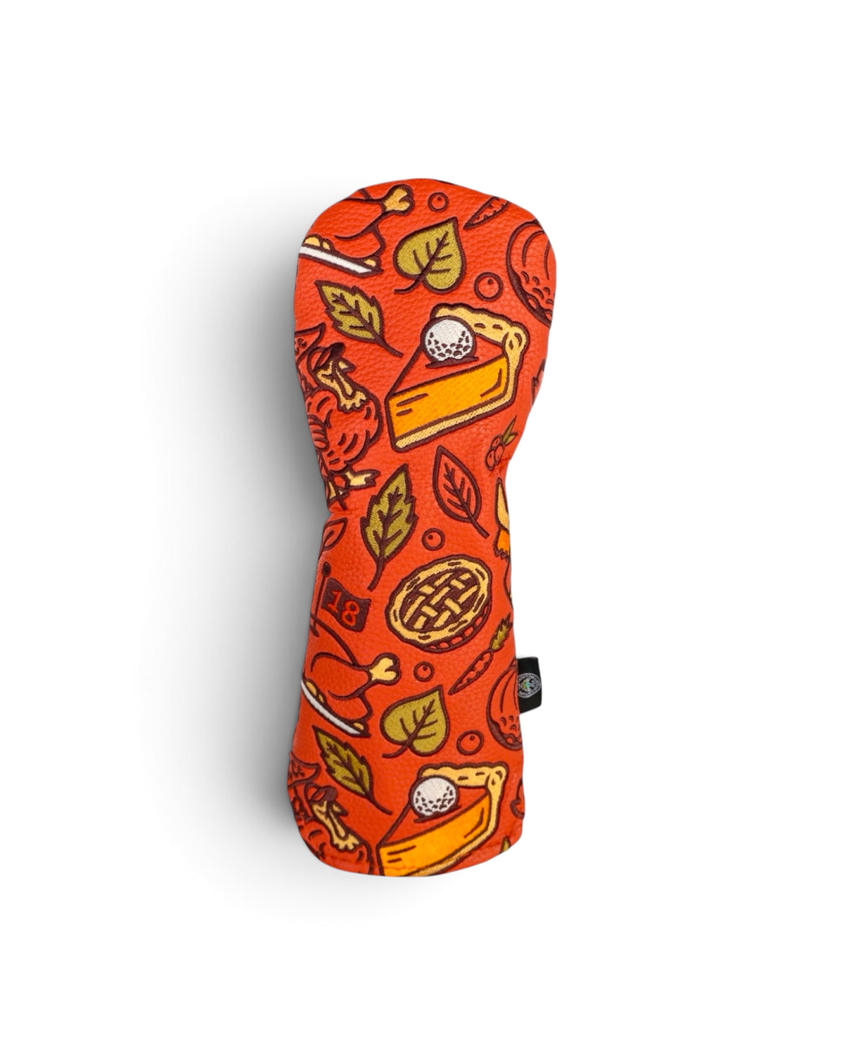 Autumn Feast hybrid headcover with harvest-inspired pattern and warm fall color palette by Caddy Collective Culture