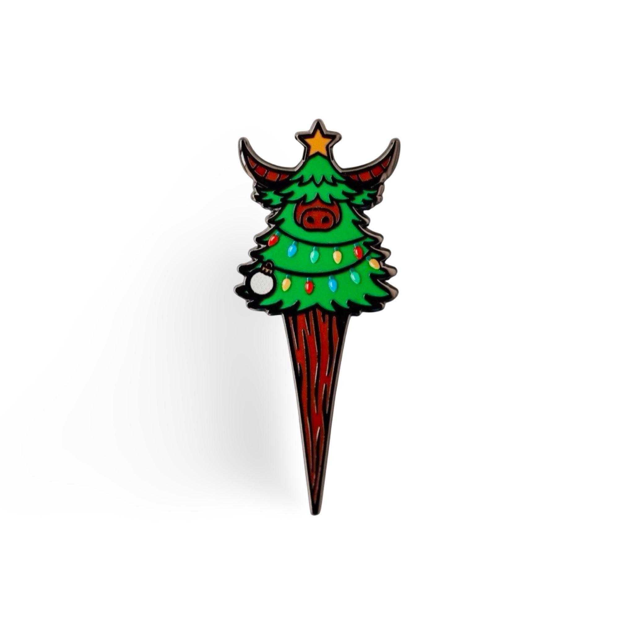 Evergreen Looper divot tool with festive Looper tree design and premium metal construction