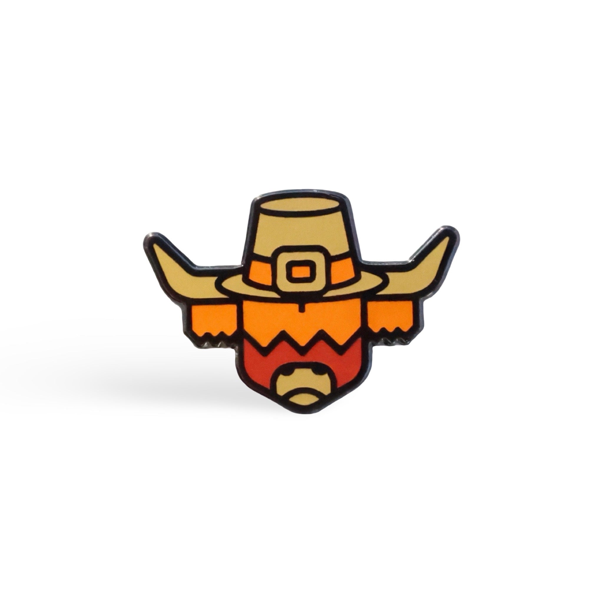 Pilgrim Looper ball marker with autumn color palette and Looper character design by Caddy Collective Culture