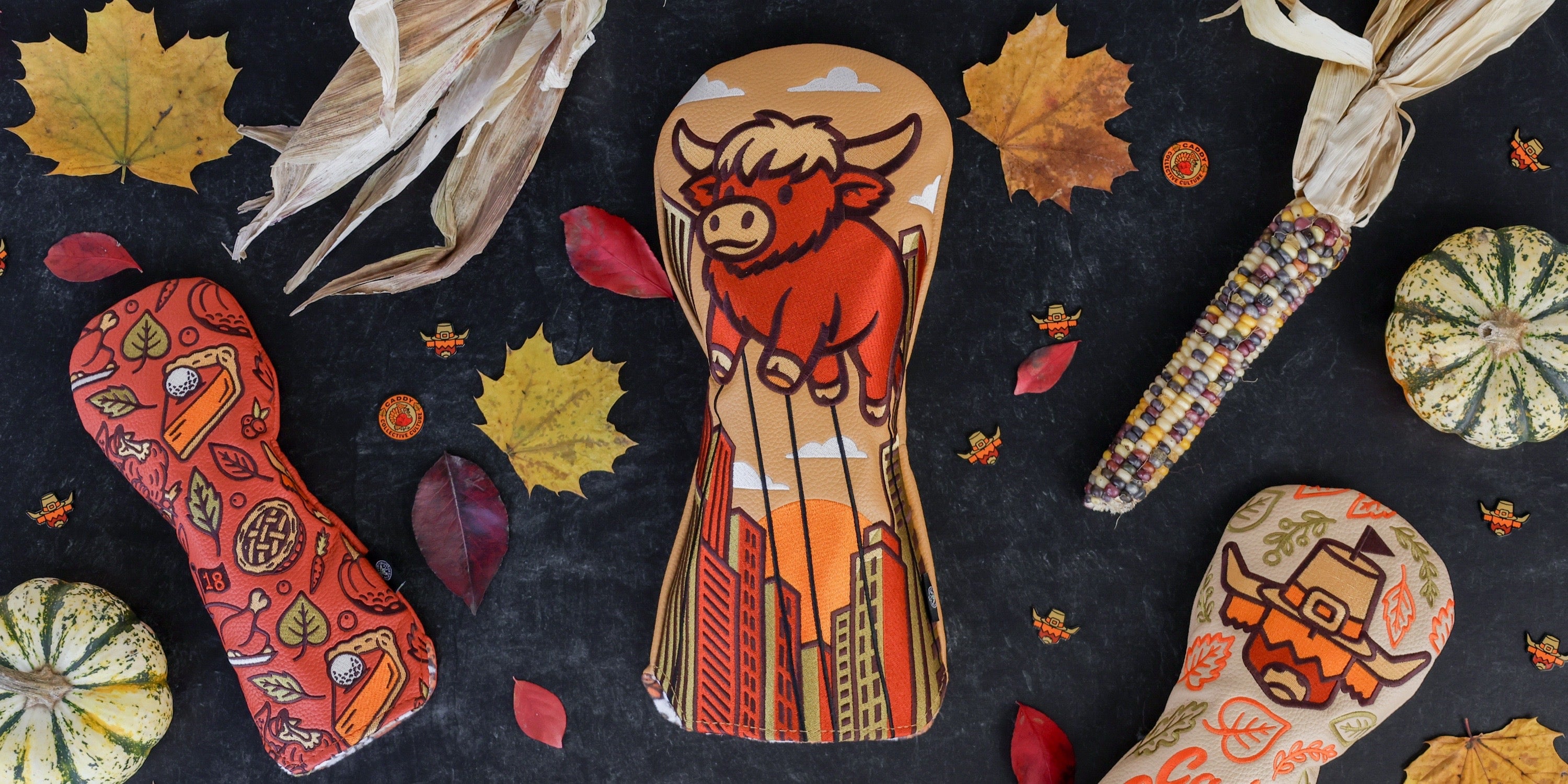 Thanksgiving golf headcovers – Caddy Collective Culture