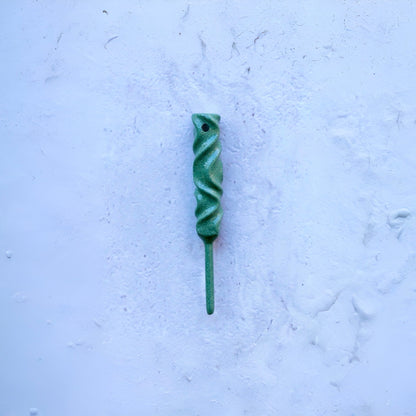 Dual-Twist divot tool in Ithaca bronze finish from the Twisted Metal collection, shown straight on against a textured white surface.