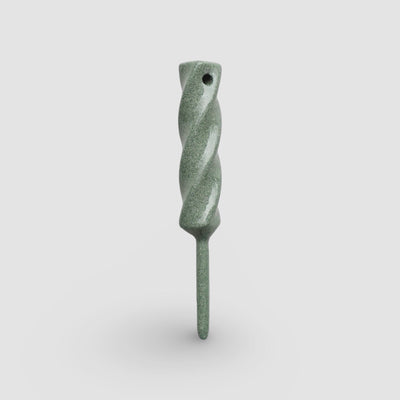 Dual-Twist divot tool in Ithaca Bronze with matte green speckled finish