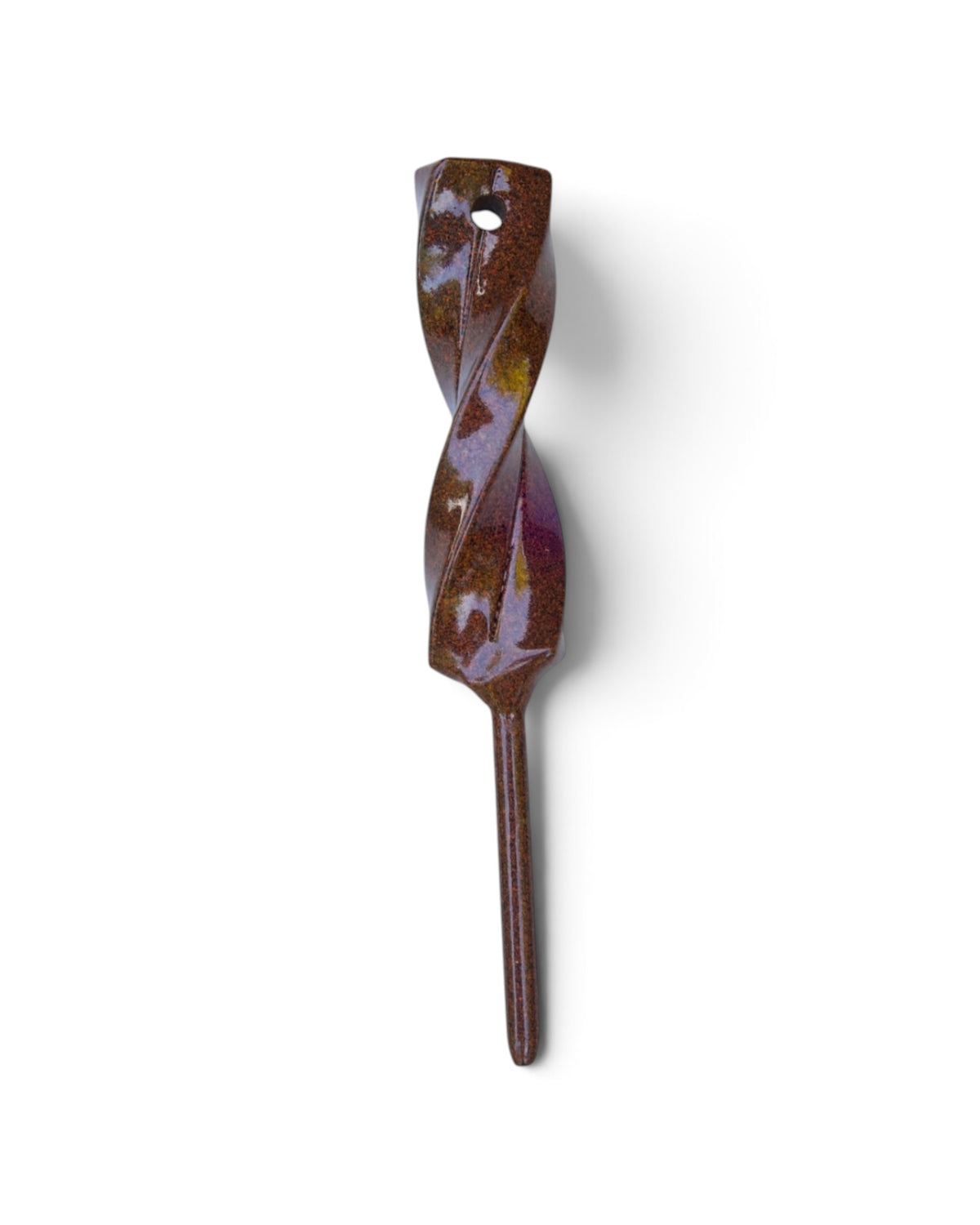Hand Forged Twisted single prong golf divot tool in Rustic finish