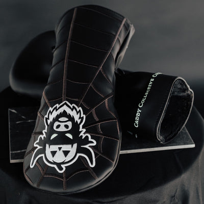Looper After Dark driver headcover glowing pumpkin Looper detail in dark setting