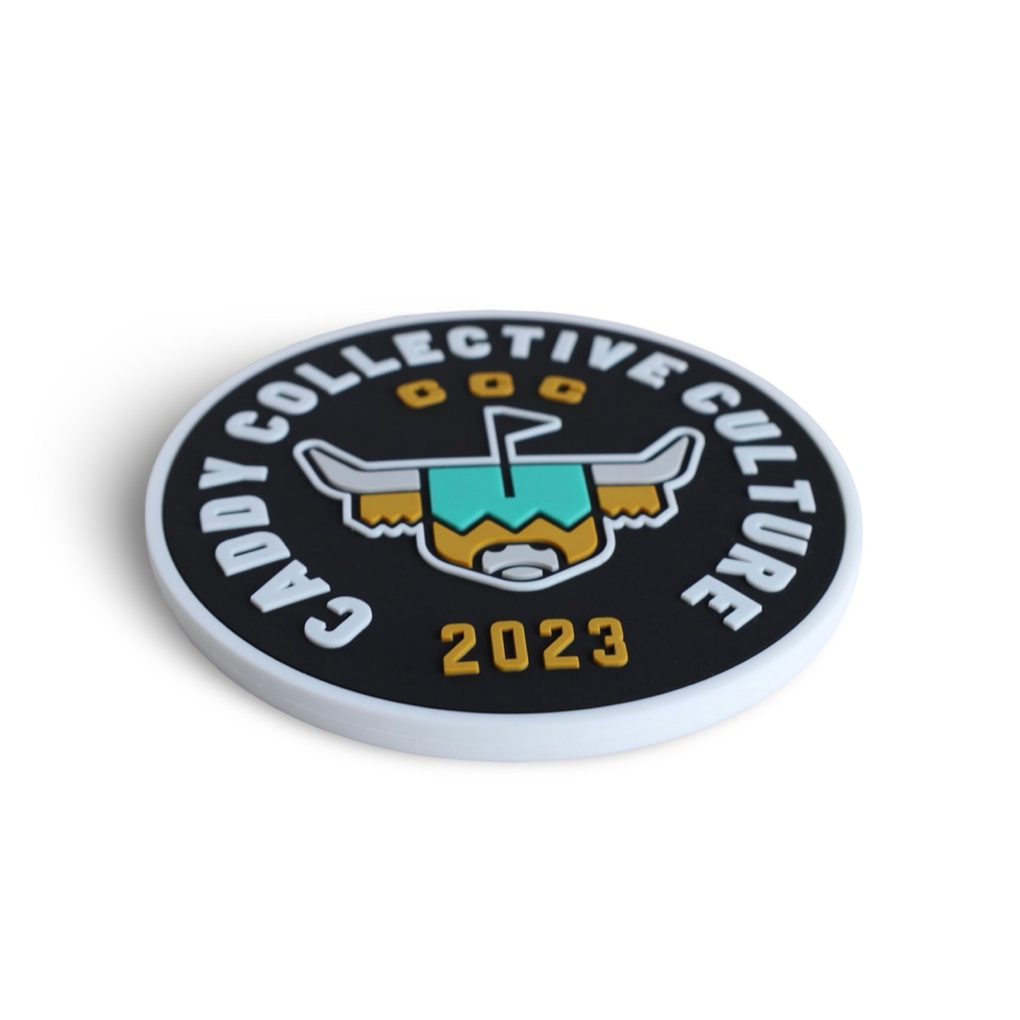 Looper Practice Disc 4.25 inch PVC golf putting target angled front view