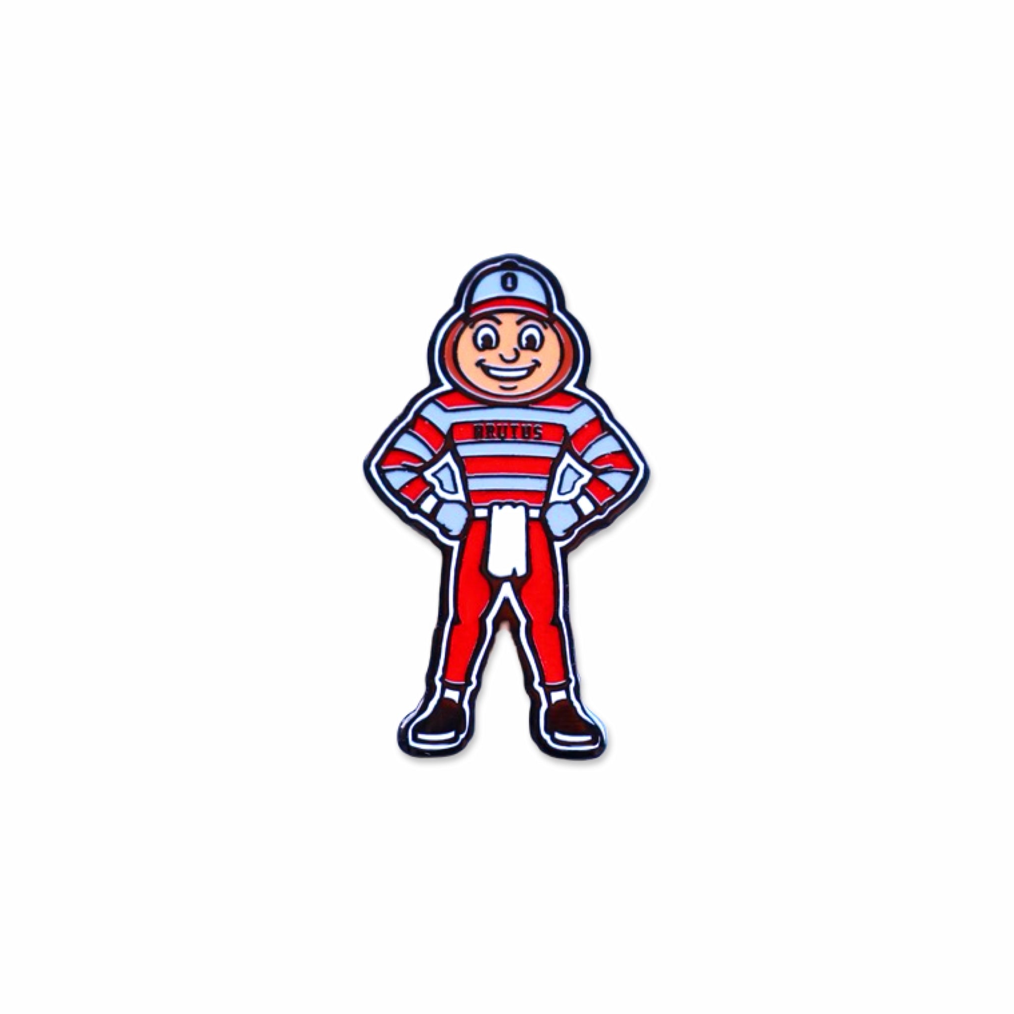 Official Ohio State Brutus full-body golf ball marker on white background