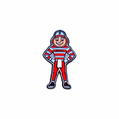 Official Ohio State Brutus full-body golf ball marker on white background