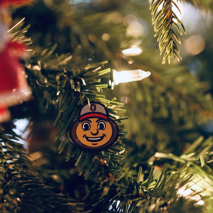 Ohio State Brutus Head ball marker displayed in a lifestyle setting