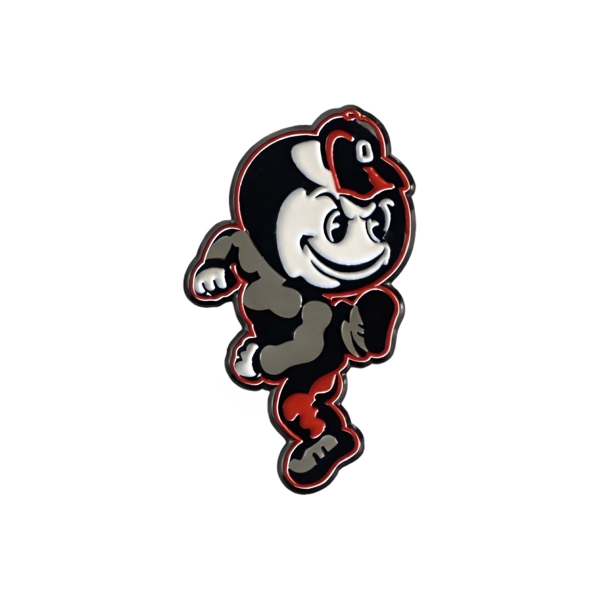 Ohio State Heritage Brutus Ball Marker featuring classic Brutus Buckeye artwork in premium metal finish